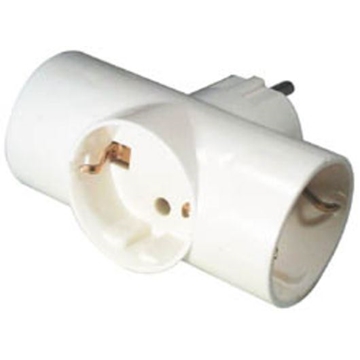 ADAPTADOR ENCHUFE MULTIPLE, ELÉCTRICO TRIPLE, E-NV3SW - Imagen 1