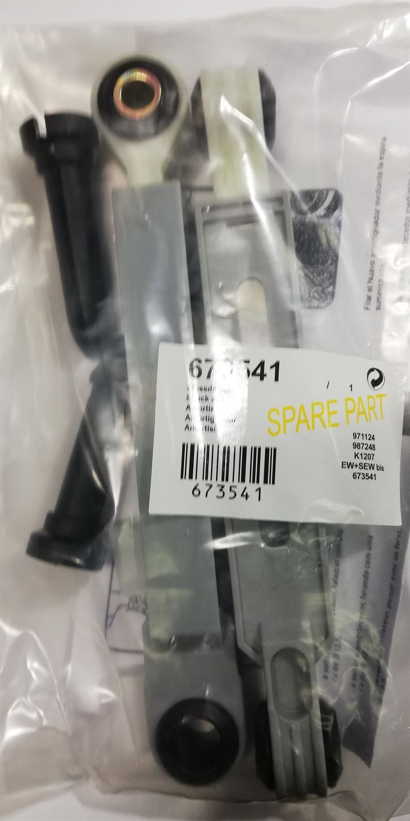 AMORTIGUADOR LAVADORA BOSCH, BALAY, SIEMENS, KIT DE 2 UNIDADES, RECAMBIO ORIGINAL,  90 n. 245/180/8x24/13x19 mm,   00673541 - Imagen 2