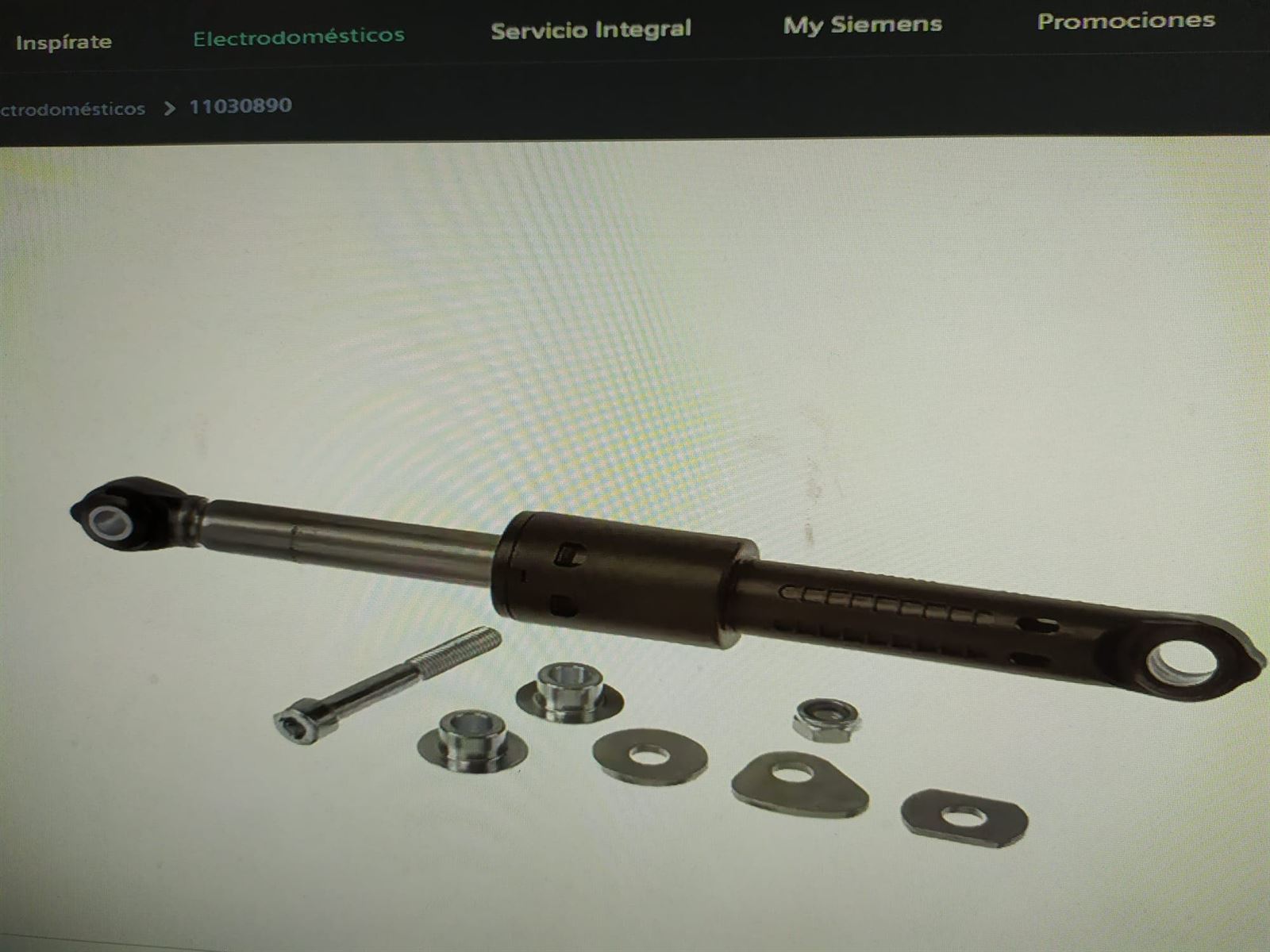 AMORTIGUADOR LAVADORA BOSCH, SIEMENS, CALIDAD ORIGINAL,  11030890 - Imagen 1