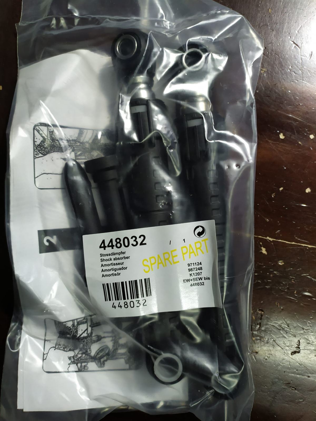 AMORTIGUADOR LAVADORA BOSCH, SIEMENS, CALIDAD ORIGINAL, KIT 2 UNIDADES,   11030890 - Imagen 1