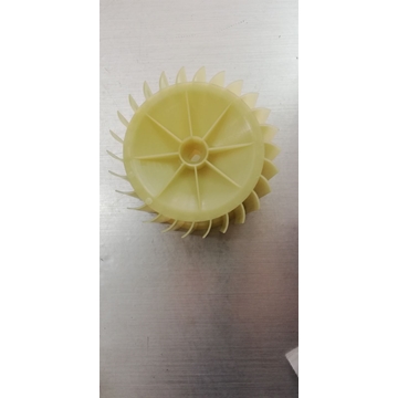 ASPAS TURBINA SECADORA AEG, ELECTROLUX, ZANUSSI, RECAMBIO ORIGINAL, EJE 9,7 MM, DIAMETRO 125 MM, ANCHO 72 MM, 1254348012 - Imagen 1