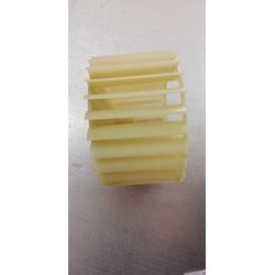 ASPAS TURBINA SECADORA AEG, ELECTROLUX, ZANUSSI, RECAMBIO ORIGINAL, EJE 9,7 MM, DIAMETRO 125 MM, ANCHO 72 MM, 1254348012 - Imagen 2