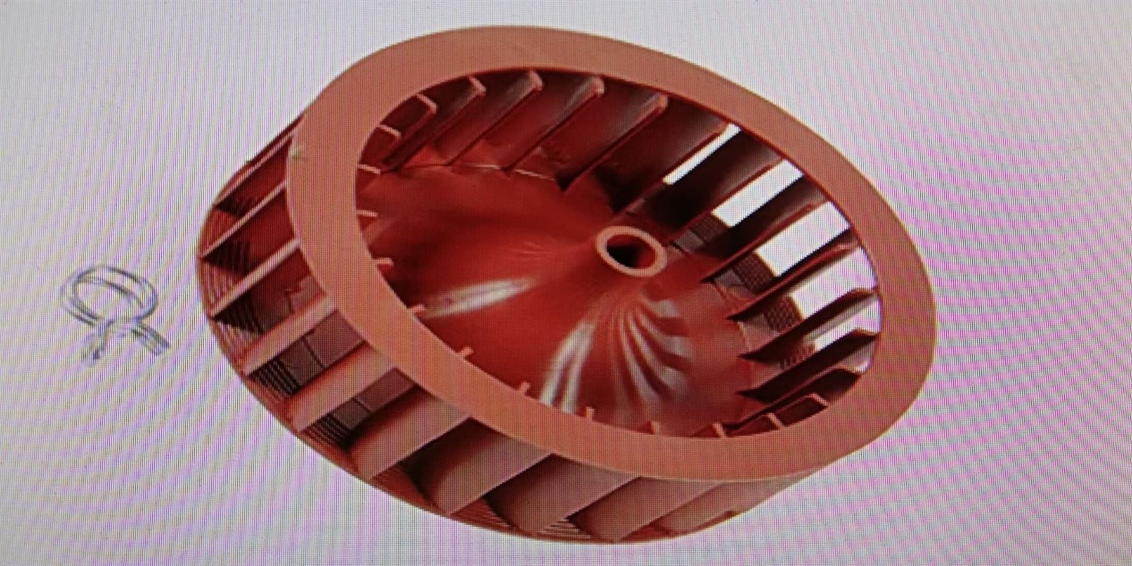ASPAS TURBINA VENTILADOR SECADORA ELECTROLUX, AEG, ZANUSSI, RECAMBIO ORIGINAL,   8996474081172 - Imagen 1