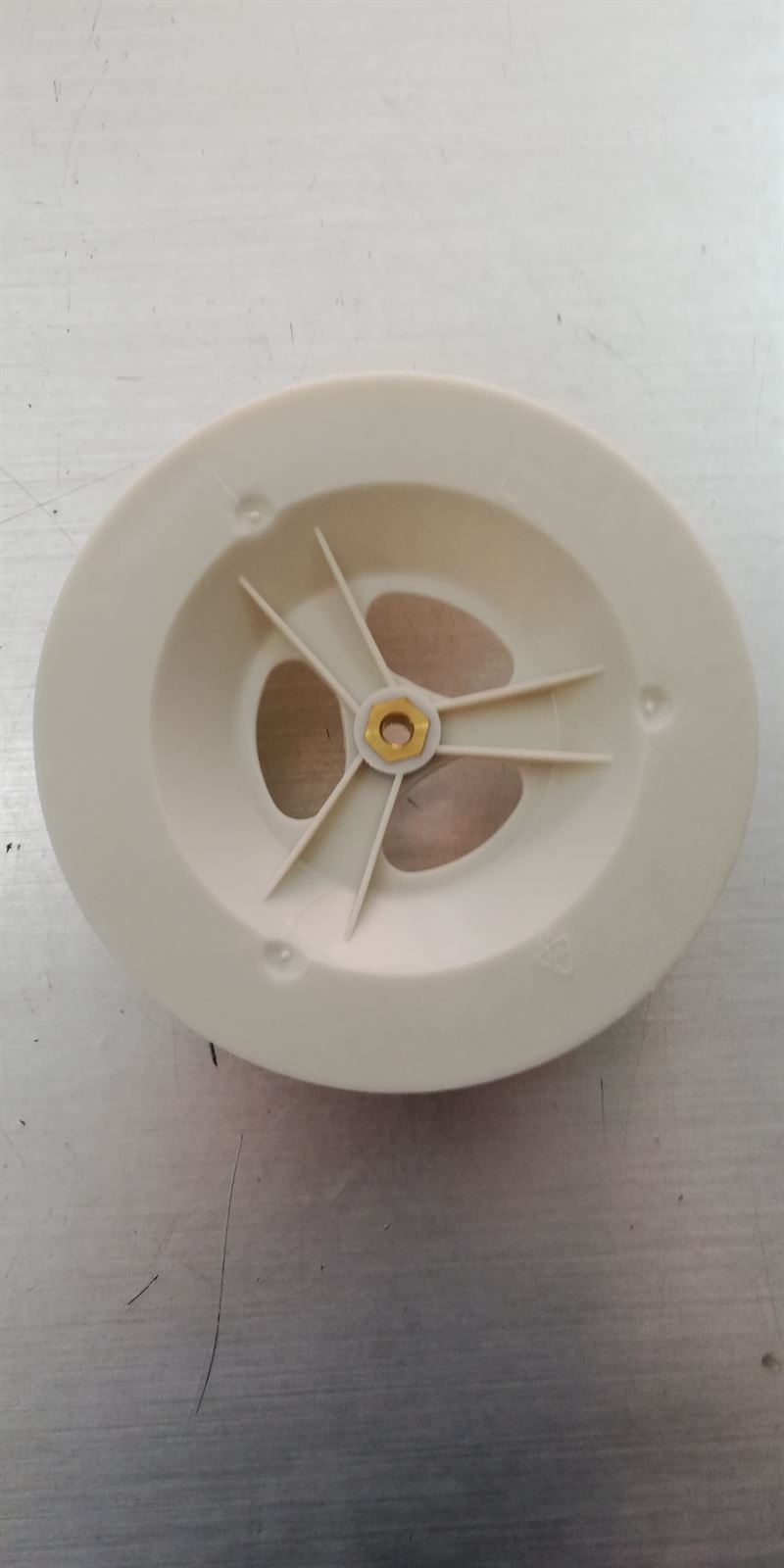 ASPAS TURBINA VENTILADOR SECADORA ELECTROLUX, AEG, ZANUSSI, RECAMBIO ORIGINAL, DIAMETRO 139/146MM, EJE 5,7MM, ANCHO 68MM, 50237804005 - Imagen 2