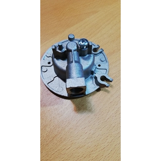 BASE QUEMADOR MEDIANO COCINA CORBERO, ZANUSSI, CON INYECTOR, RECAMBIO ORIGINAL, DIAMETRO 75MM,  140014840031 - Imagen 1