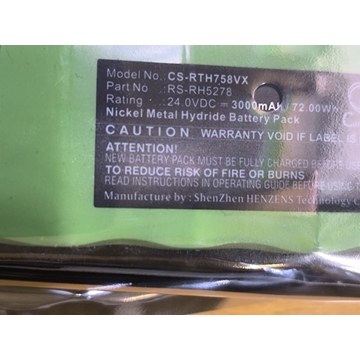 BATERIA ASPIRADORA ROWENTA, 24V, 3000 MILIAMPERES, RECARGABLE,224X46X45, R846460 - Imagen 2