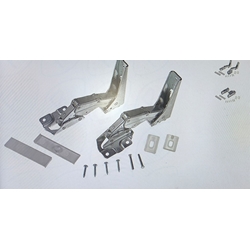 BISAGRAS PUERTA FRIGORIFICO WHIRLPOOL, BAUKNECHT, SMEG, CANDY, FAGOR, KIT DE 2 BISAGRAS PUERTA PANELABLE, 24X95X45 MM, FIJACION 52X41 MM, CENTRO AGUJEROS 67 MM, H721928 - Imagen 2