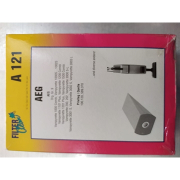 BOLSA ASPIRADOR AEG, ELECTROLUX, ZANUSSI, PAQUETE 10 BOLSAS+FILTRO, RECAMBIO ALTERNATIVO, A121, 5392455 - Imagen 1