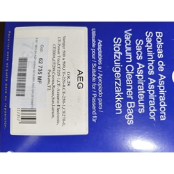 BOLSA ASPIRADOR AEG, PAQUETE 5 BOLSAS MICROFIBRA, GR28,  62735MF - Imagen 1