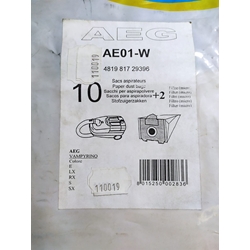 BOLSA ASPIRADOR AEG VAMPYRINO, PAQUETE 10 BOLSAS, RECAMBIO ALTERNATIVO, VER FOTO MODELOS, 110019 - Imagen 2