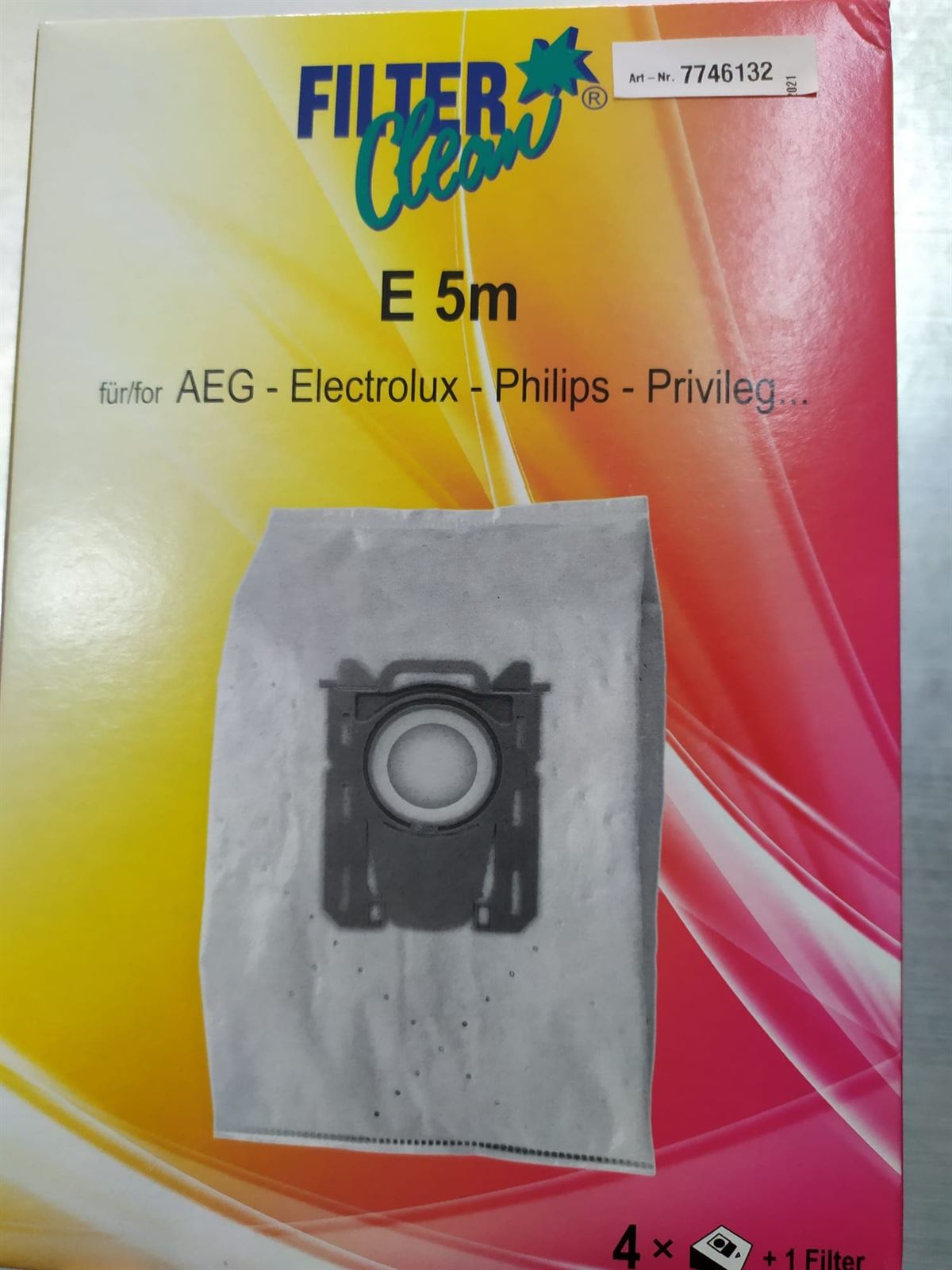 BOLSA ASPIRADOR AEG Y OTRAS MARCAS, CAJA 4 BOLSAS+FILTRO, RECAMBIO ALTERNATIVO,  7746132 - Imagen 2