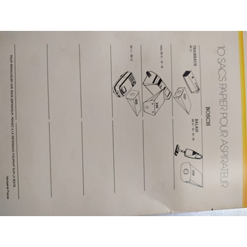 BOLSA ASPIRADOR BOSCH, CAJA 10 BOLSAS, VER FOTO MODELOS,  110076 - Imagen 1