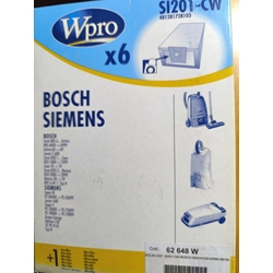 BOLSA ASPIRADOR BOSCH, SIEMENS, CAJA 6 BOLSAS, VER FOT MODELOS, SI201-CW - Imagen 1