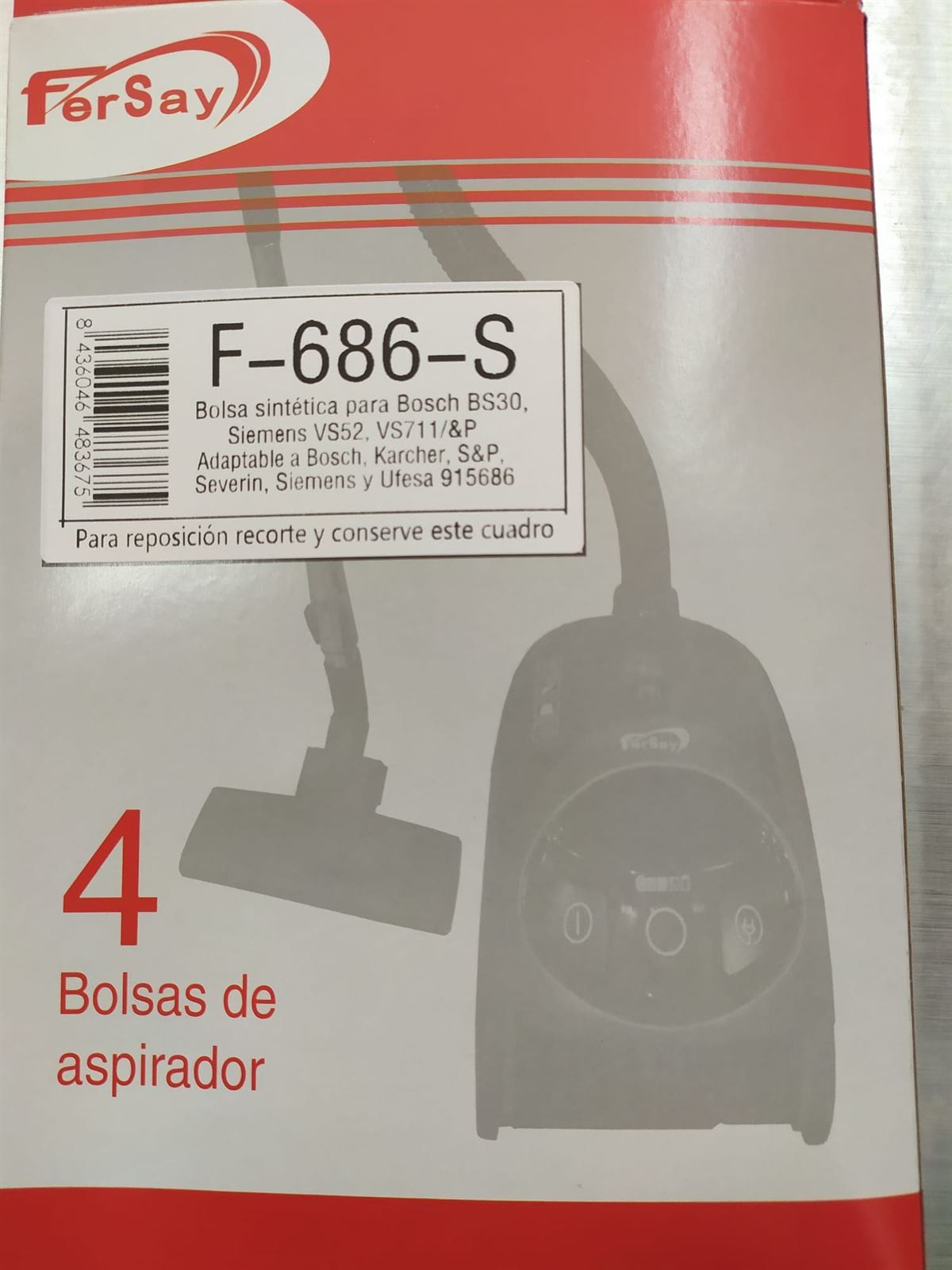 5 BOLSAS ASPIRADORA BOSCH-SIEMENS-UFESA