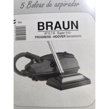 BOLSA ASPIRADOR BRAUN, AT6, AT7, AT8, HOOVER SENSOTRONIC,   F-704 - Imagen 2