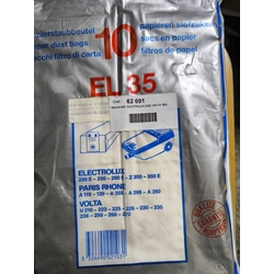 BOLSA ASPIRADOR ELECTROLUX, CAJA 10 BOLSAS PAPEL, VER FOTO MODELOS, CARTON 157/100/41 MM,  62691 - Imagen 1