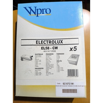 BOLSA ASPIRADOR ELECTROLUX, CAJA 5 BOLSAS, VER FOTO MARCAS Y MODELOS,   EL58-CW - Imagen 1