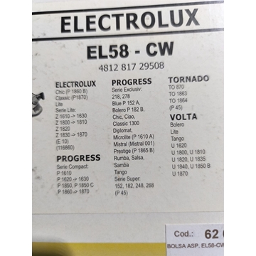 BOLSA ASPIRADOR ELECTROLUX, CAJA 5 BOLSAS, VER FOTO MARCAS Y MODELOS,   EL58-CW - Imagen 2