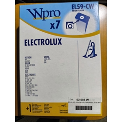 BOLSA ASPIRADOR ELECTROLUX, CAJA 7 BOLSAS+1FILTRO, VER FOTO MODELOS COMPATIBLES, EL59-CW - Imagen 1