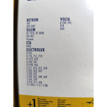 BOLSA ASPIRADOR ELECTROLUX, CAJA 7 BOLSAS+1FILTRO, VER FOTO MODELOS COMPATIBLES, EL59-CW - Imagen 2