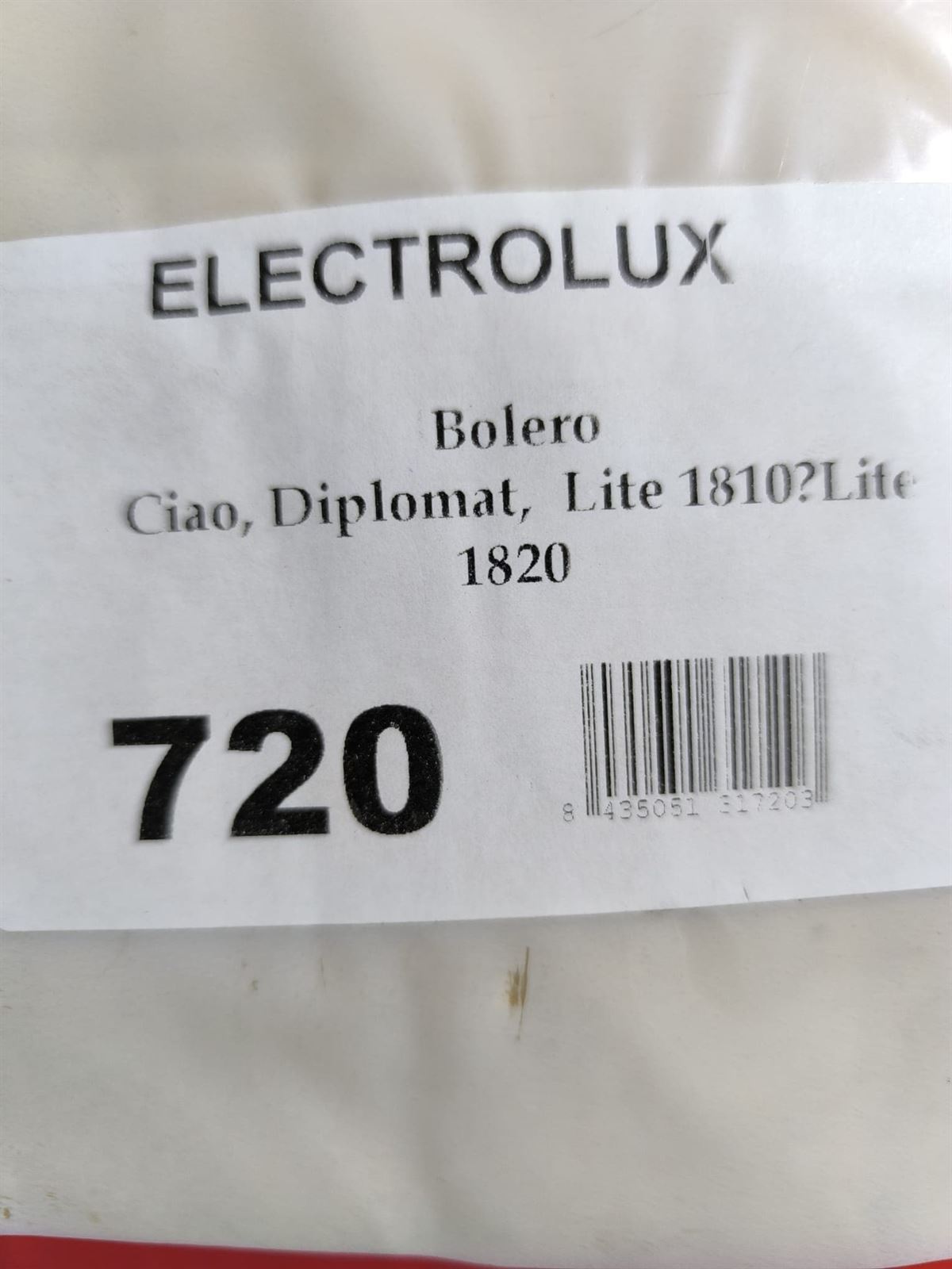BOLSA ASPIRADOR ELECTROLUX, PAQUETE 5 BOLSAS,    9001968420 - Imagen 1