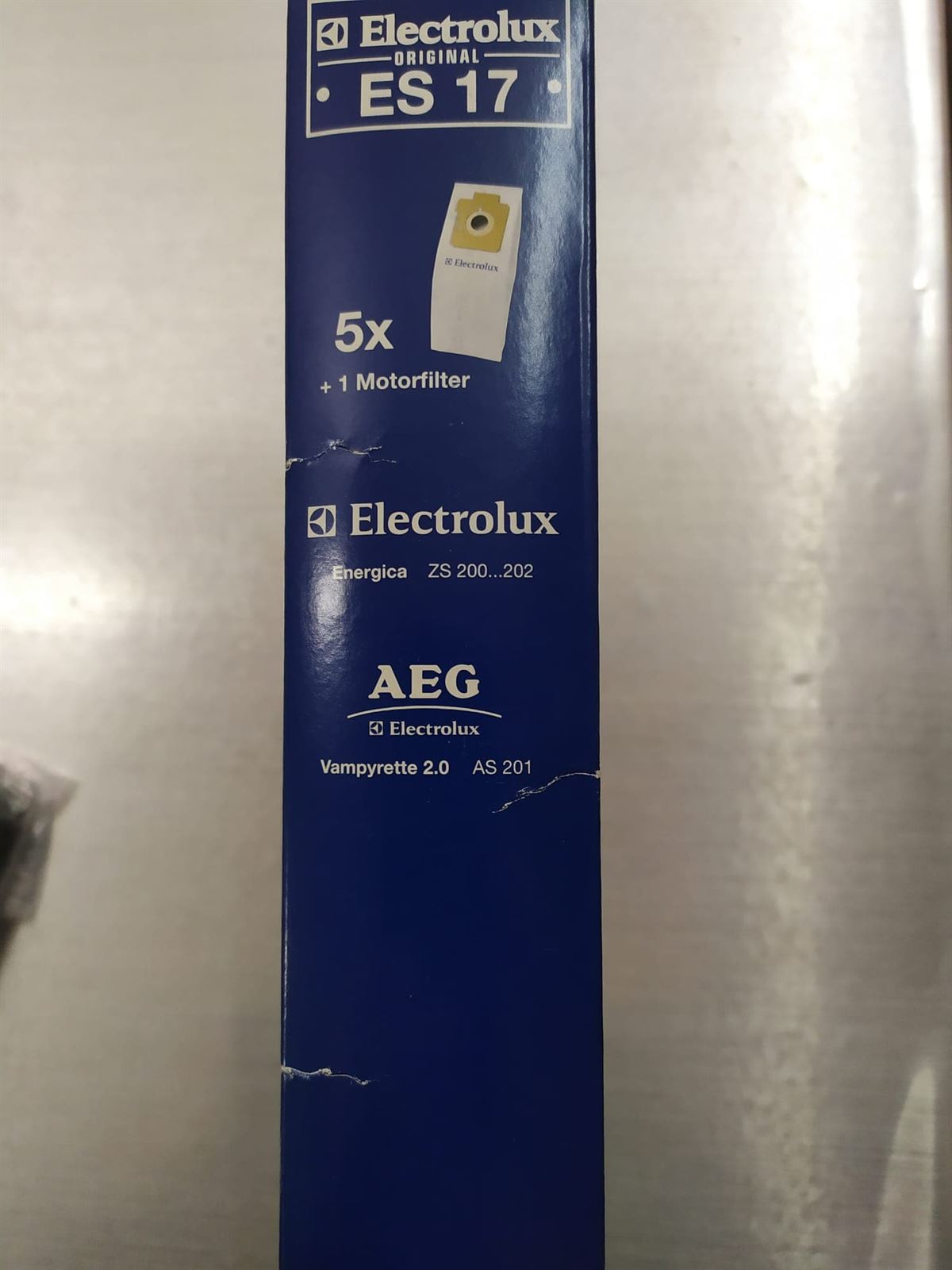 BOLSA ASPIRADOR ELECTROLUX, PAQUETE 5 BOLSAS+FILTRO MOTOR, RECAMBIO ORIGINAL, ES17, 9002563394 - Imagen 3