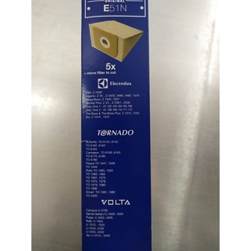 BOLSA ASPIRADOR ELECTROLUX, PAQUETE 5 BOLSAS+FILTRO, RECAMBIO ORIGINAL,  9001955807 - Imagen 2