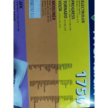 BOLSA ASPIRADOR ELECTROLUX, PAQUETE 5 BOLSAS PAPEL+1 FILTRO, VER MODELOS FOTO, RECAMBIO ORIGINAL,  9001961383 - Imagen 1