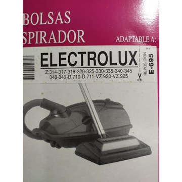 BOLSA ASPIRADOR ELECTROLUX, PAQUETE 5 BOLSAS PAPEL, VER MODELOS FOTO, RECAMBIO ALTERNATIVO, F-695 - Imagen 1