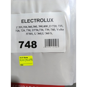 BOLSA ASPIRADOR ELECTROLUX, RECAMBIO ALTERNATIVO, CAJA 5 BOLSAS, CARTON 175X135/155MM, 9001961193 - Imagen 1