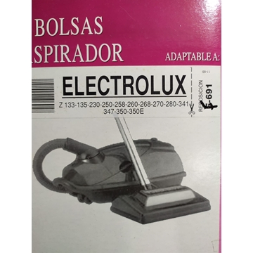 BOLSA ASPIRADOR ELECTROLUX, Z133,  PAQUETE 5 BOLSAS PAPEL, VER MODELOS FOTO, RECAMBIO ALTERNATIVO, F-691 - Imagen 1