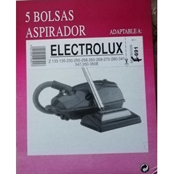 BOLSA ASPIRADOR ELECTROLUX Z133, Z135, Z230 HASTA Z350E, PAQUETE 5 BOLSAS,  F-691 - Imagen 2