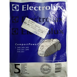 BOLSA ASPIRADOR ELECTROLUX, Z2600, PAQUETE 5 BOLSAS PAPEL, VER MODELOS FOTO, RECAMBIO ORIGINAL,  327522611, E39 - Imagen 1