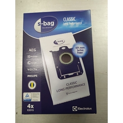 BOLSA ASPIRADOR ELECTROLUX, ZANUSSI, AEG, RECAMBIO ORIGINAL, CAJA 4 BOLSAS, E201S,  9001684589,  9001684746 - Imagen 1