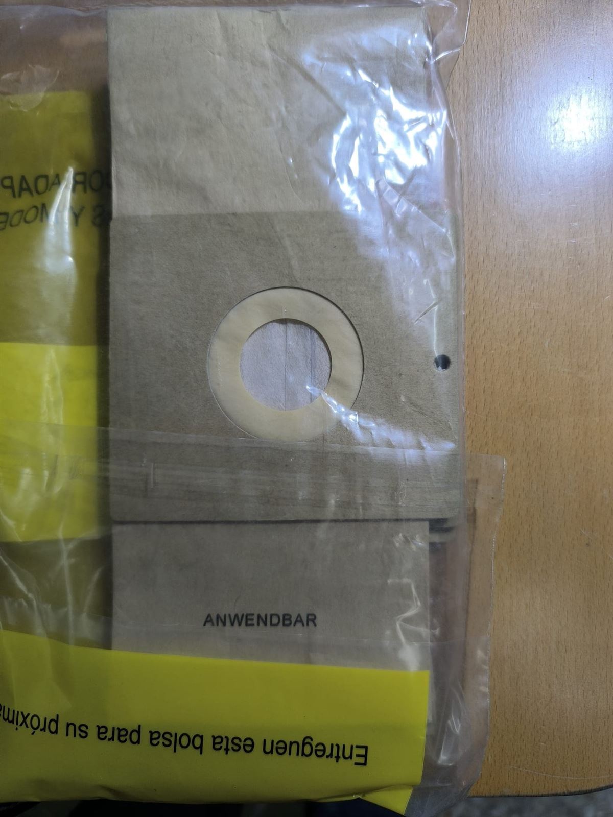 BOLSA ASPIRADOR FAGOR, CAJA 5 BOLSAS PAPEL. CARTON 100MM, DIAMETRO 49MM, VCE310 - Imagen 2