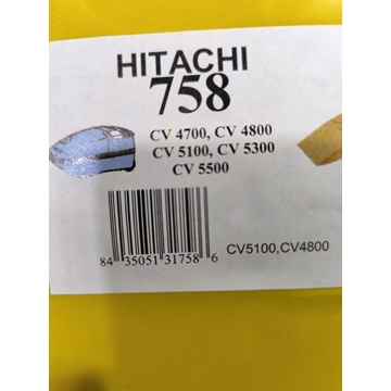 BOLSA ASPIRADOR HITACHI, CAJA 5 BOLSAS PAPEL, CARTON 100MM, DIAMETRO 49MM, CV4700 - Imagen 1