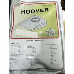BOLSA ASPIRADOR HOOVER, CAJA 10 BOLSAS PAPEL, CARTON 120/108MM, DIAMETRO 59MM, 749 - Imagen 1