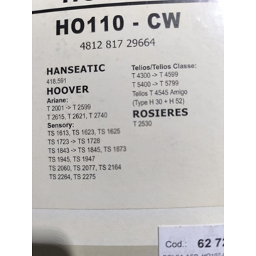 BOLSA ASPIRADOR HOOVER, CAJA 5 BOLSAS +2 FILTROS, VER FOTO MODELOS COMPATIBLES, HO110-CW - Imagen 2