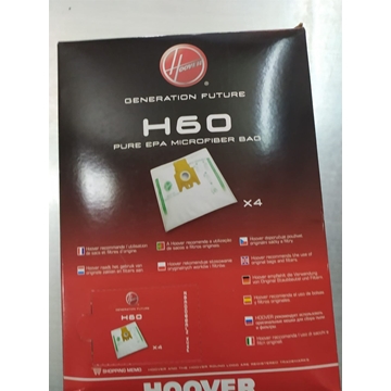 BOLSA ASPIRADOR HOOVER H60, CAJA 4 BOLSAS, RECAMBIO ORIGINAL,  F919, 35600392 - Imagen 1