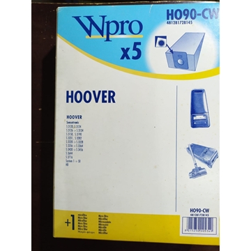 BOLSA ASPIRADOR HOOVER, SENSOTRONIC, CAJA 5 BOLSAS PAPEL+1FILTRO, RECAMBIO ALTERNATIVO,   HO90-CW - Imagen 1