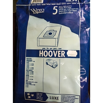 BOLSA ASPIRADOR HOOVER, VER FOTO MODELOS, CAJA 5 BOLSAS PAPEL, RECAMBIO ALTERNATIVO,   110261,   481981729246 - Imagen 1