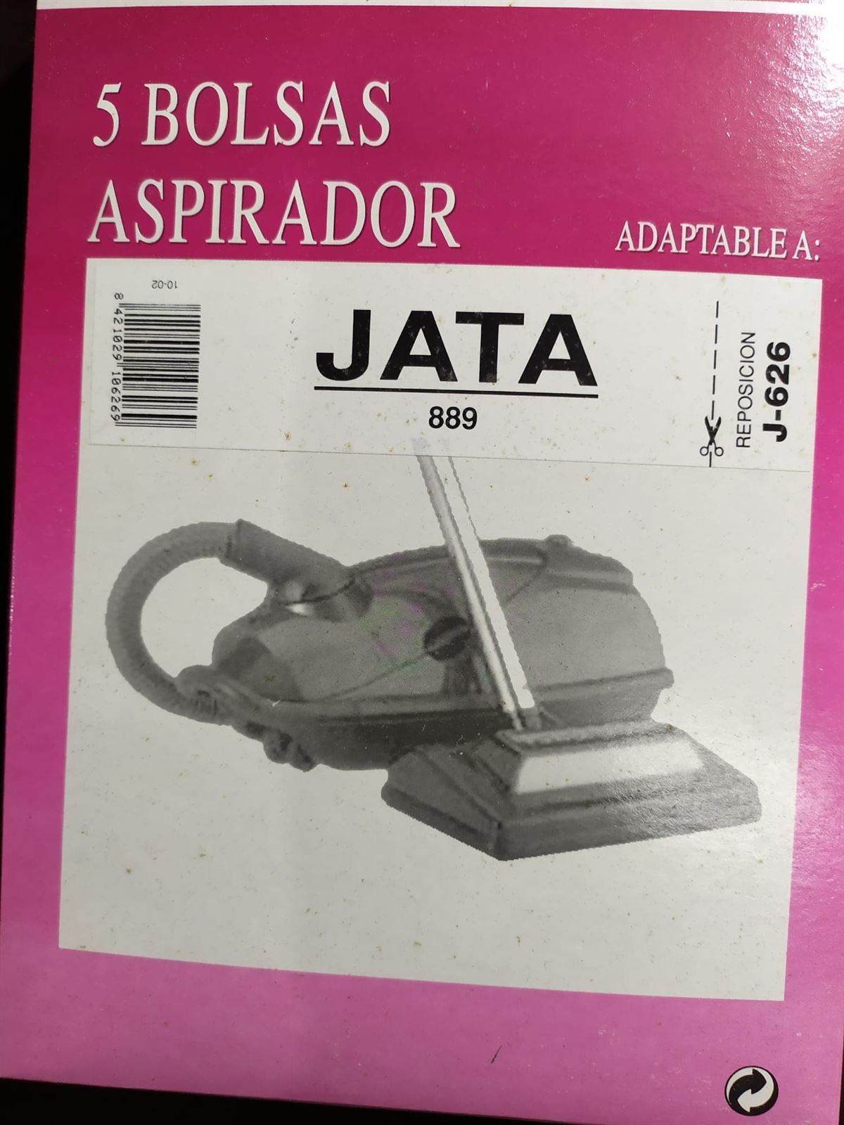 BOLSA ASPIRADOR JATA, CAJA 5 BOLSAS, F-626 - Imagen 1