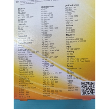 BOLSA ASPIRADOR LG, PAQUETE 5 BOLSAS, VER COMPATIBILIDAD OTRAS MARCAS,    62667MF - Imagen 2