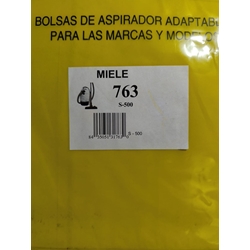 BOLSA ASPIRADOR MIELE, CAJA 5 BOLSAS, CARTON 92MM,  S500 - Imagen 1