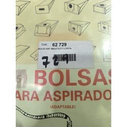 BOLSA ASPIRADOR MIELE, CAJA 5 BOLSAS PAPEL+2FLTROS, CARTON 93MM, DIAMETRO 44, RECAMBIO ALTERNATIVO, 62729 - Imagen 1