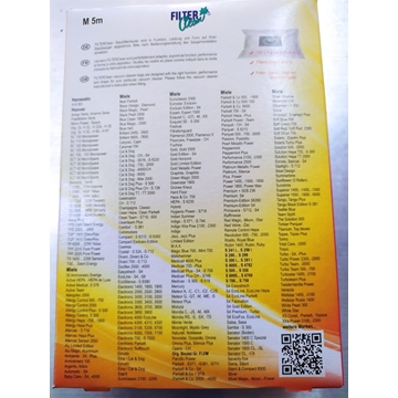 BOLSA ASPIRADOR MIELE, HANSEATIC, CAJA 4 BOLSAS+1 FILTRO, RECAMBIO ALTERNATIVO, 02046318 - Imagen 2