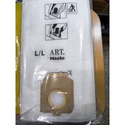 BOLSA ASPIRADOR MIELE, PAQUETE 5 BOLSAS SINTETICAS, CARTON 75MM, DIAMETRO 42MM, RECANBIO ALTERNATIVO, S920 - Imagen 2