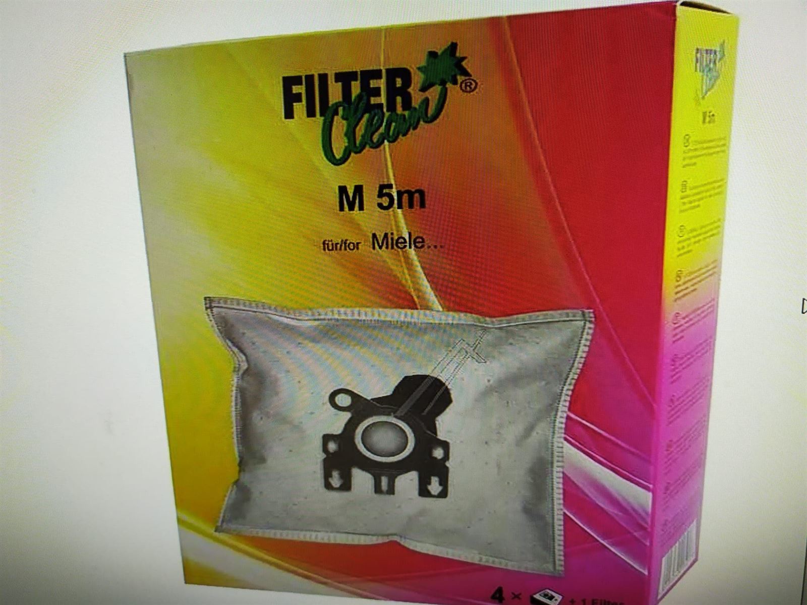 BOLSA ASPIRADOR MIELE, RECAMBIO ALTERNATIVO, CAJA 4 UNIDADES+1 FILTRO, MODELOS S241, S256I, S290, S291, S300I, S399, S500, S578, S700, S758,... COMPATIBLE REFERENCIA 7746137,    F-FJM, 7746137 - Imagen 1