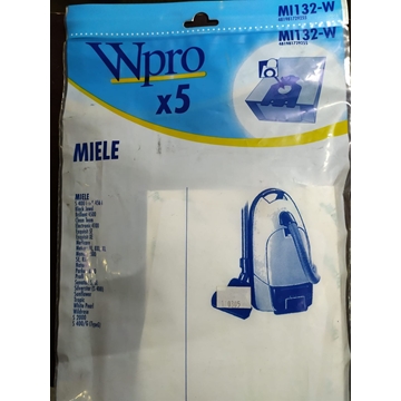 BOLSA ASPIRADOR MIELE, RECAMBIO ALTERNATIVO, VER FOTO MODELOS MARCAS,S400,S456I,4500,S2000, PAQUETE 5+ 2 FILTRO, BOLSAS PAPEL, MI132-W, 481981729255 - Imagen 2