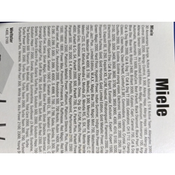 BOLSA ASPIRADOR MIELE WELTSTAR 1400, 2100, CAJA 5 BOLSAS, VER FOTO MODELOS, 62730 - Imagen 1